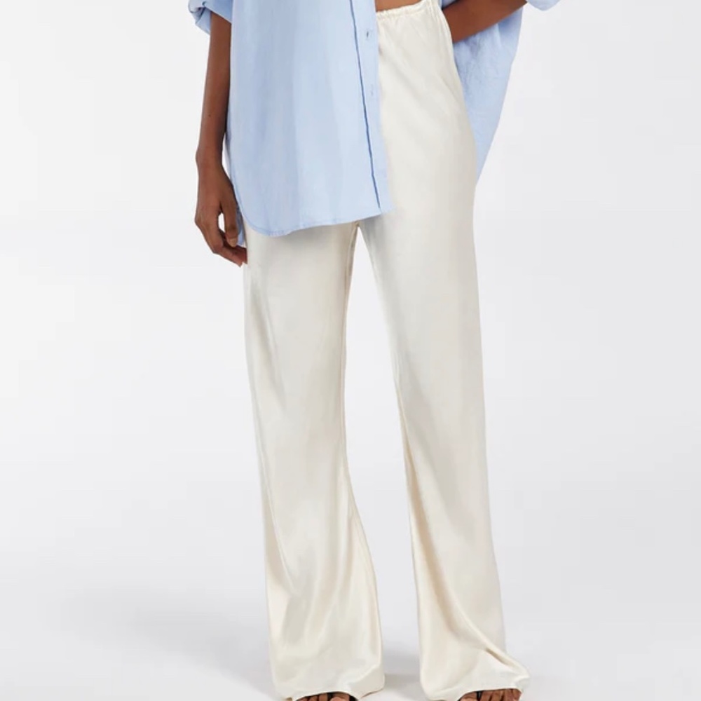 DISSH MYKA CREAM SATIN PANT